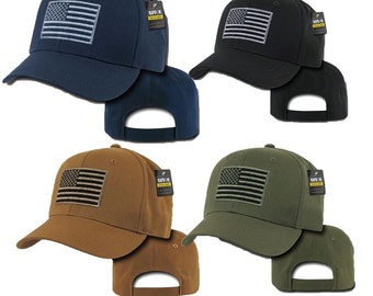 USA Flag Embroidered Operator's Baseball Cap (T76)