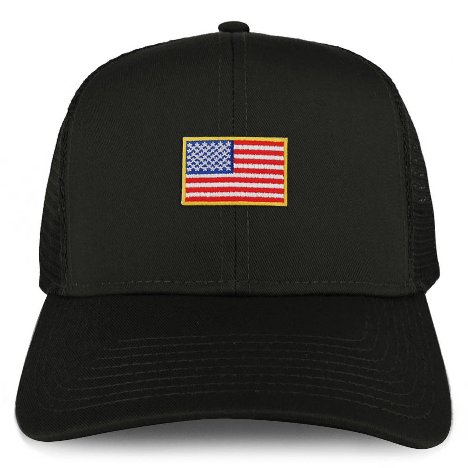 XXL Oversize Usa Small Flag Patch Mesh Back Trucker Baseball Etsy