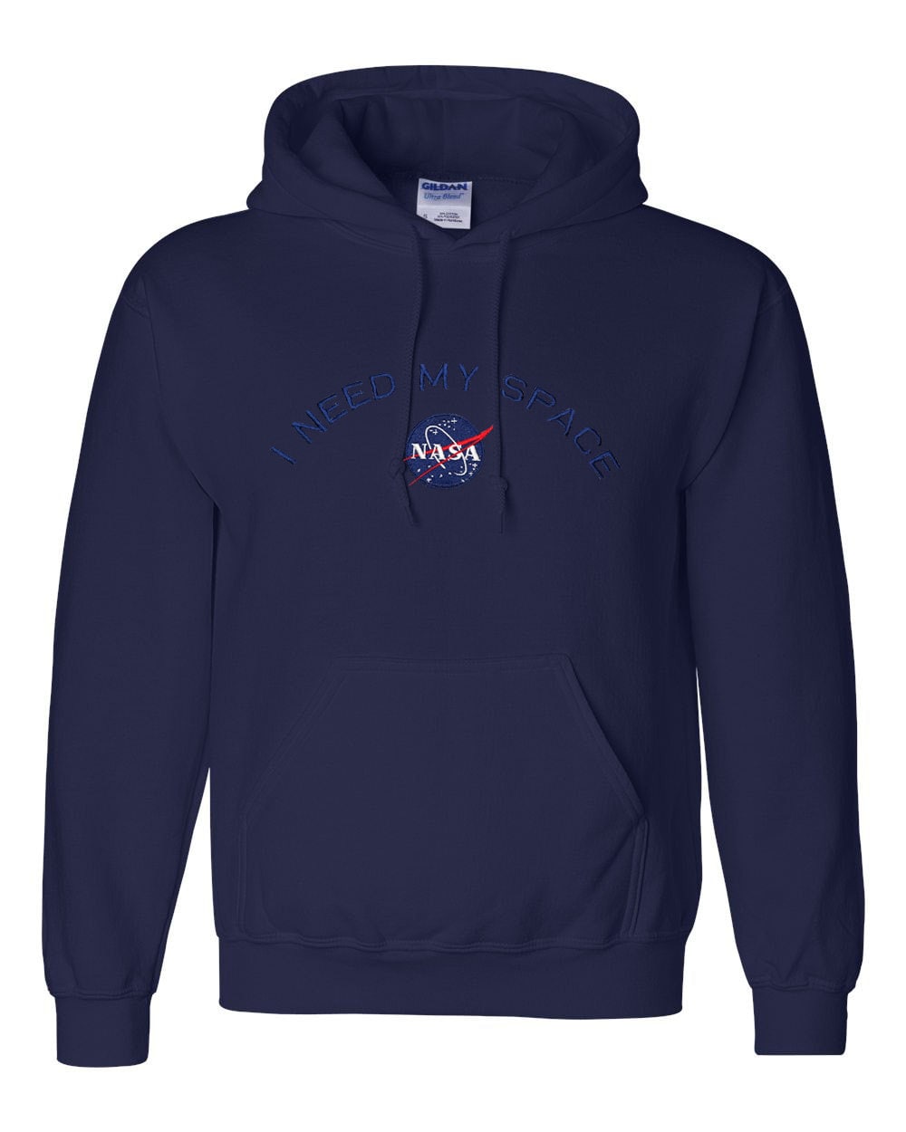 Men's I Need My Space NASA Embroidered Heavy Blend Hoodie Sweatshirt ...