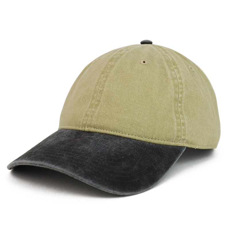 XXL Oversize Big Washed Cotton Pigment Dyed Unstructured Baseball Cap Fits Large Head image 5