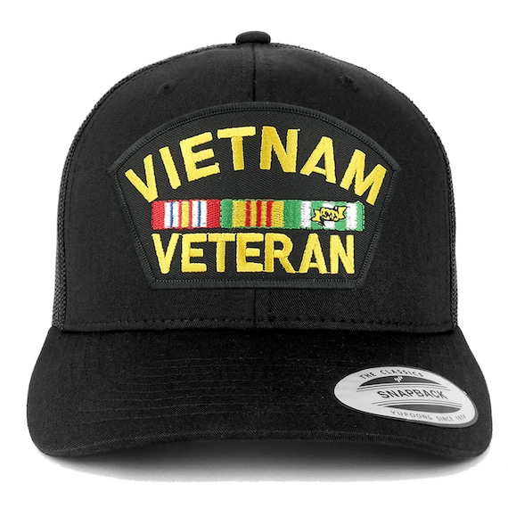 Armycrew XXL Oversize Vietnam Veteran Large Patch Baseball Cap
