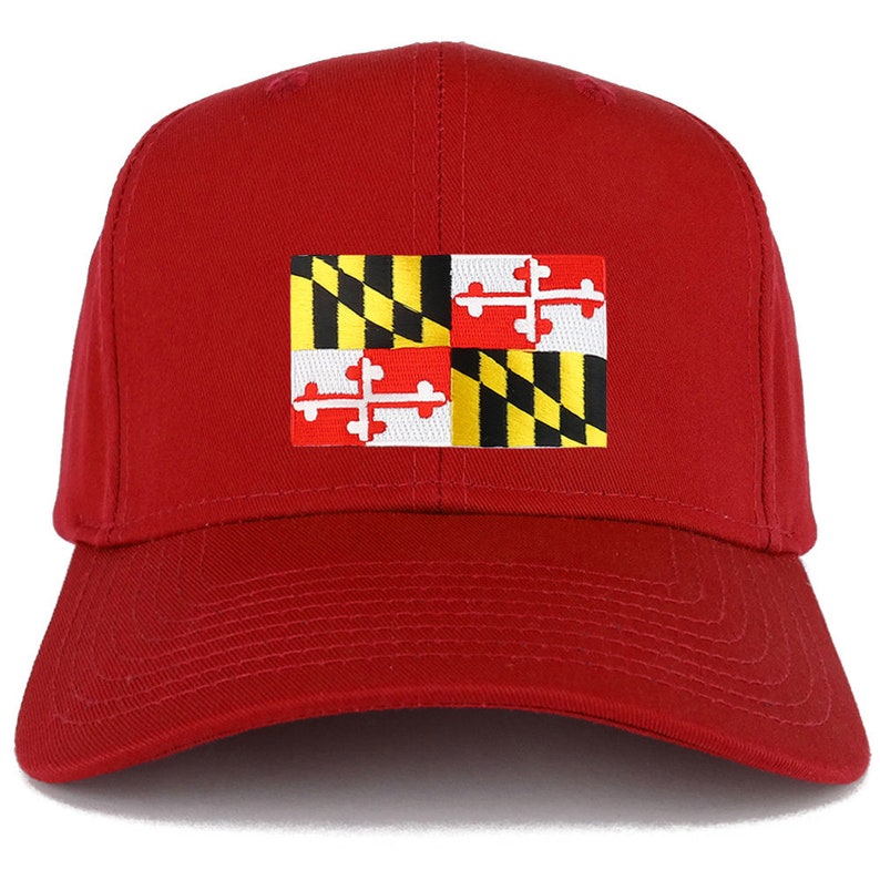 Nouveau Maryland State Flag Brodé Patch Réglable Casquette de baseball image 7