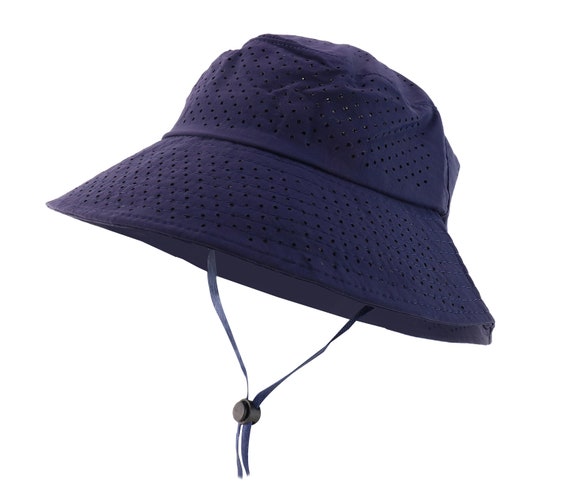 Oversized Lightweight Cool Mesh Bucket Hat With Chin Cord 