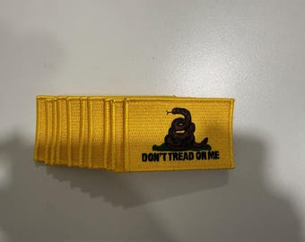 DTOM Don't Tread On Me Embroidered Patch - Pack of 9