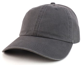 Oversize XXL Soft Crown Washed Cotton Twill Dad Baseball Hat