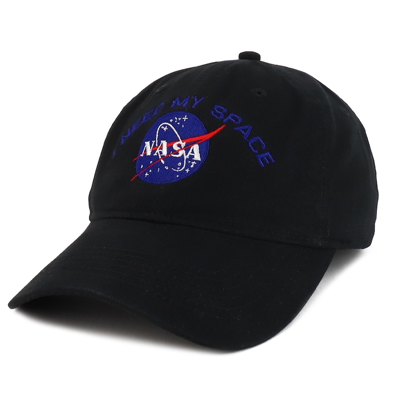 NASA I Need My Space Embroidered 100% Brushed Cotton Soft Low Profile ...