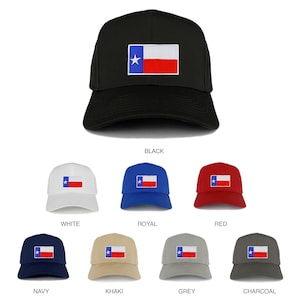 New Texas State Flag Embroidered Patch Adjustable Baseball Cap
