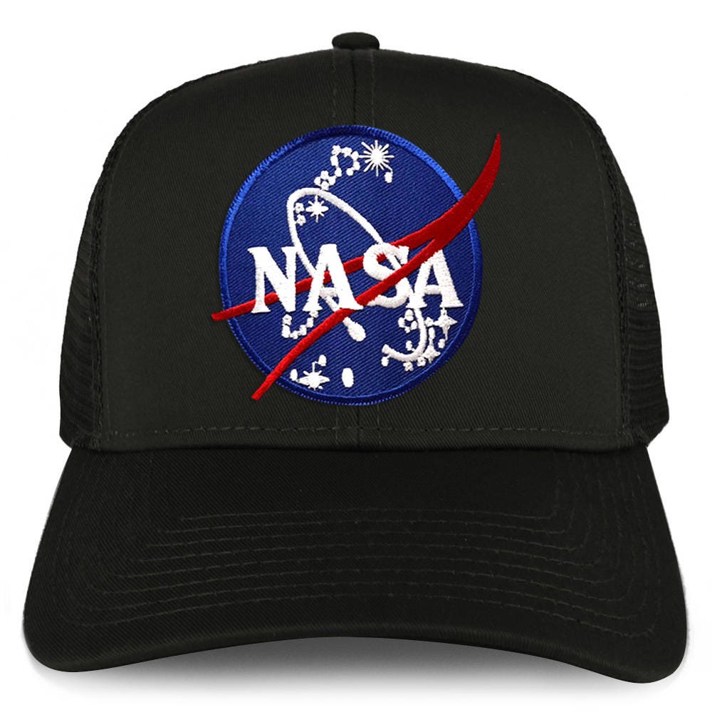 XXL Oversize NASA Insignia Logo Patch Mesh Back Trucker | Etsy