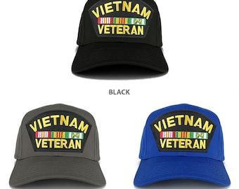 XXL överdimensionerad basebollkeps med stort märke från Vietnamveteraner (27-079XX-PML181)