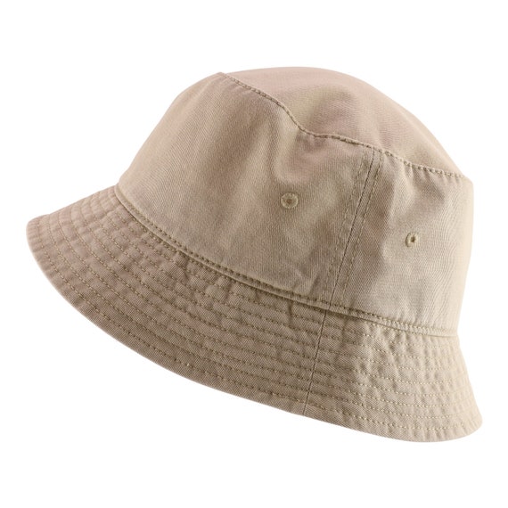 Oversized Plus Big Size Wool Winter Bucket Hat with Stitches On The Brim