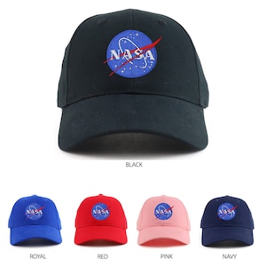 Small Insignia NASA Patch Youth Size Cotton Structured Baseball Cap (OT-65-758-INSIGNIA-sm)