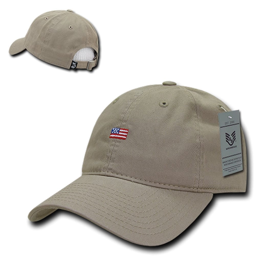 Small American Flag Embroidered Vintage Washed Dad Hat  display picture 1
