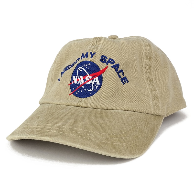 Nasa I NEED MY SPACE Meatball Insignia Embroidered Cotton Cap 8 Colors image 3