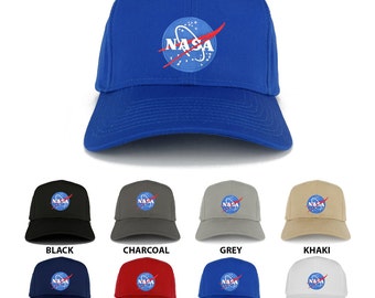 NASA Small Insignia Space Logo Embroidered Patch Adjustable Baseball Cap (27-079-INSIGNIA-SMALL)
