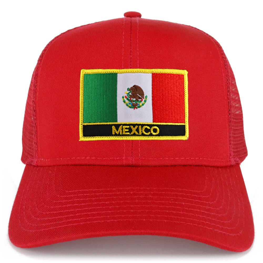 Trendy Apparel Shop Jalisco Trucker Hat | Oversize XXL 5-Panel Flat Bill Snapback Cap