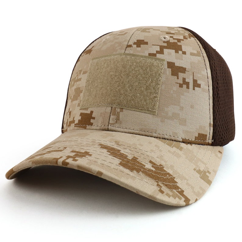 Tactical Low Crown Flex Fitting Mesh Back Cap T81 image 5