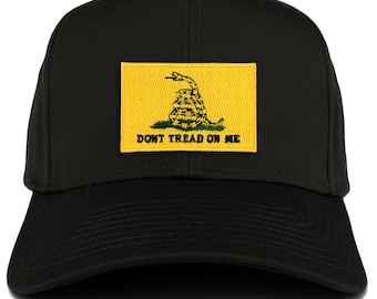 Don't Tread on Me Yellow Embroidered Patch Structured Baseball Cap(OT-27-079-DTOM-YLW)