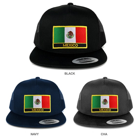 Cappello Snapback Da Uomo Hecho En Mexico Con Bandiera Messicana - Berretto Baseball In Rete Leggero - Foto 6