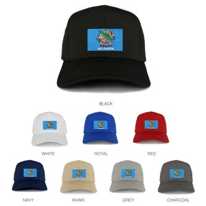 May include: A set of ten baseball caps featuring the Oklahoma state flag. The caps are available in black, white, royal blue, red, navy blue, khaki, grey, and charcoal.