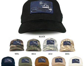 USA NTG Flag Tactical Patch Structured Baseball Cap (T75-NTG)