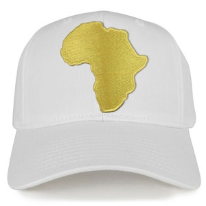 Golden Africa Continent Map Patch Snapback Baseball Cap 27-079-AFRICA-16 image 9