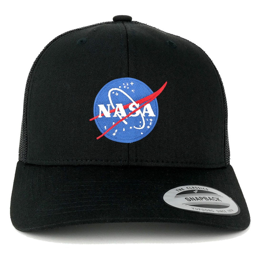 Oversize XXL NASA Small Insignia Logo Patch Retro Trucker Mesh Cap - Etsy