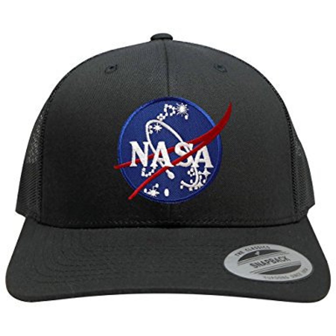 Oversize XXL NASA Insignia Logo Patch Retro Trucker Mesh Cap - Etsy