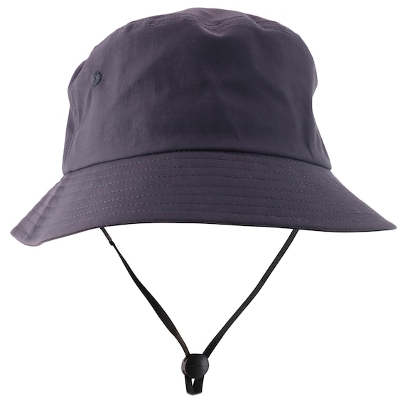 Oversized Waterproof Lightweight Fisherman Bucket Hat With Chin Cord - Etsy