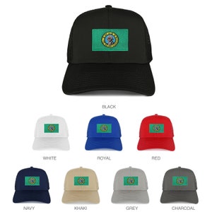 New Washington Home State Flag Embroidered Patch Mesh Trucker Cap
