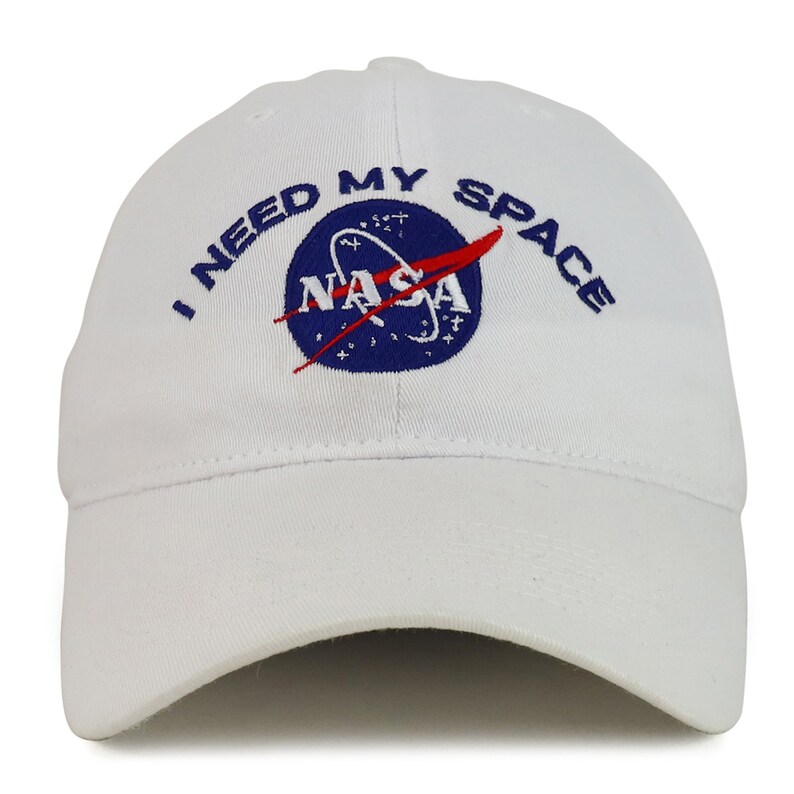 Nasa I Need My Space Embroidered FLEX Stretchable Pigment Dyed Cap - 5 ...