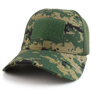 Tactical Low Crown Flex Fitting Mesh Back Cap T81 image 7