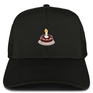 Birthday Cake Embroidered Patch Structured High Profile Trucker Mesh Back Cap(KP0034-OT-30-287)