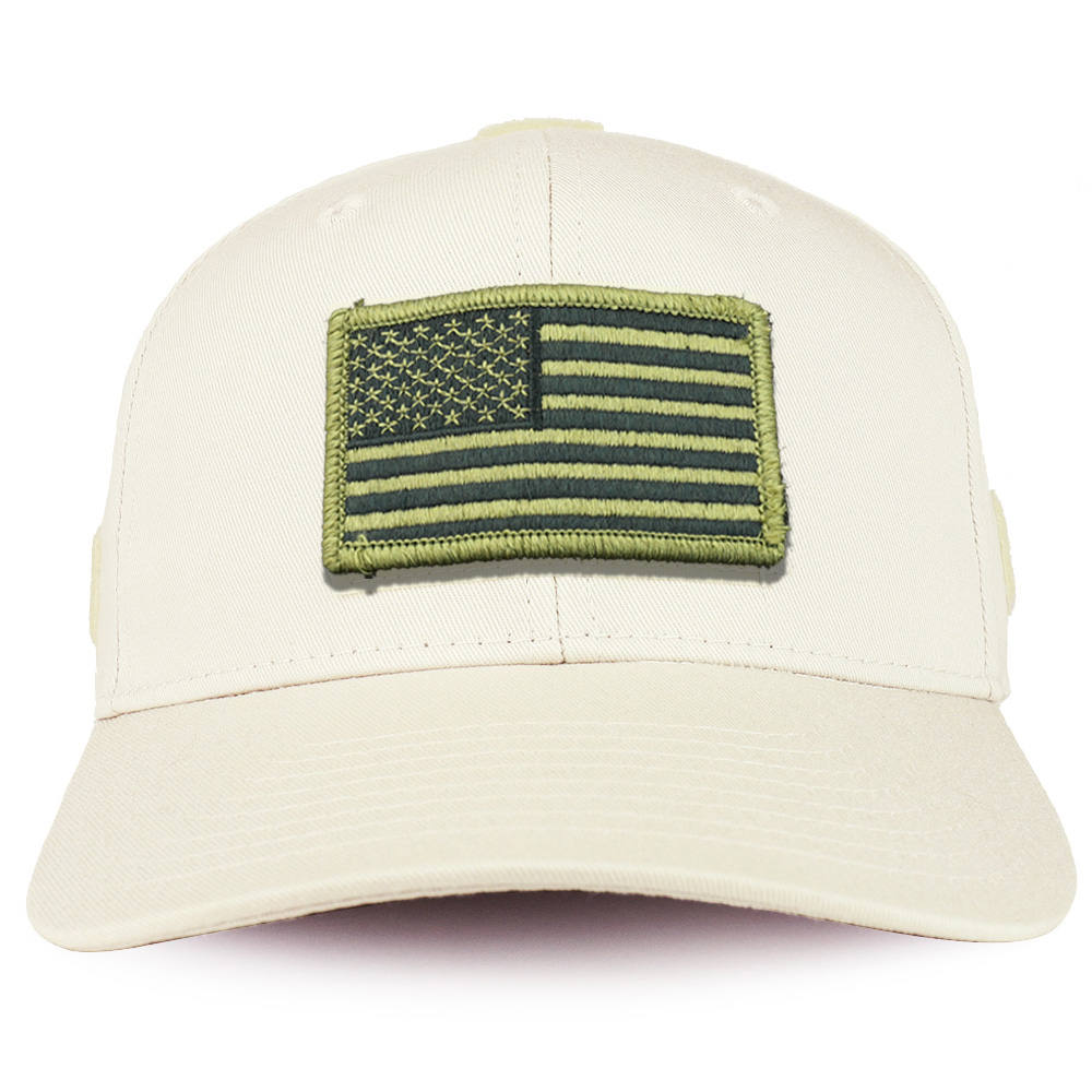 戦争　米軍特殊部隊　傭兵用　ハイランドタクティカル　OD帽子　HT新品 USA オリーブ フラッグ タクティカル パッチ ストラクチャード