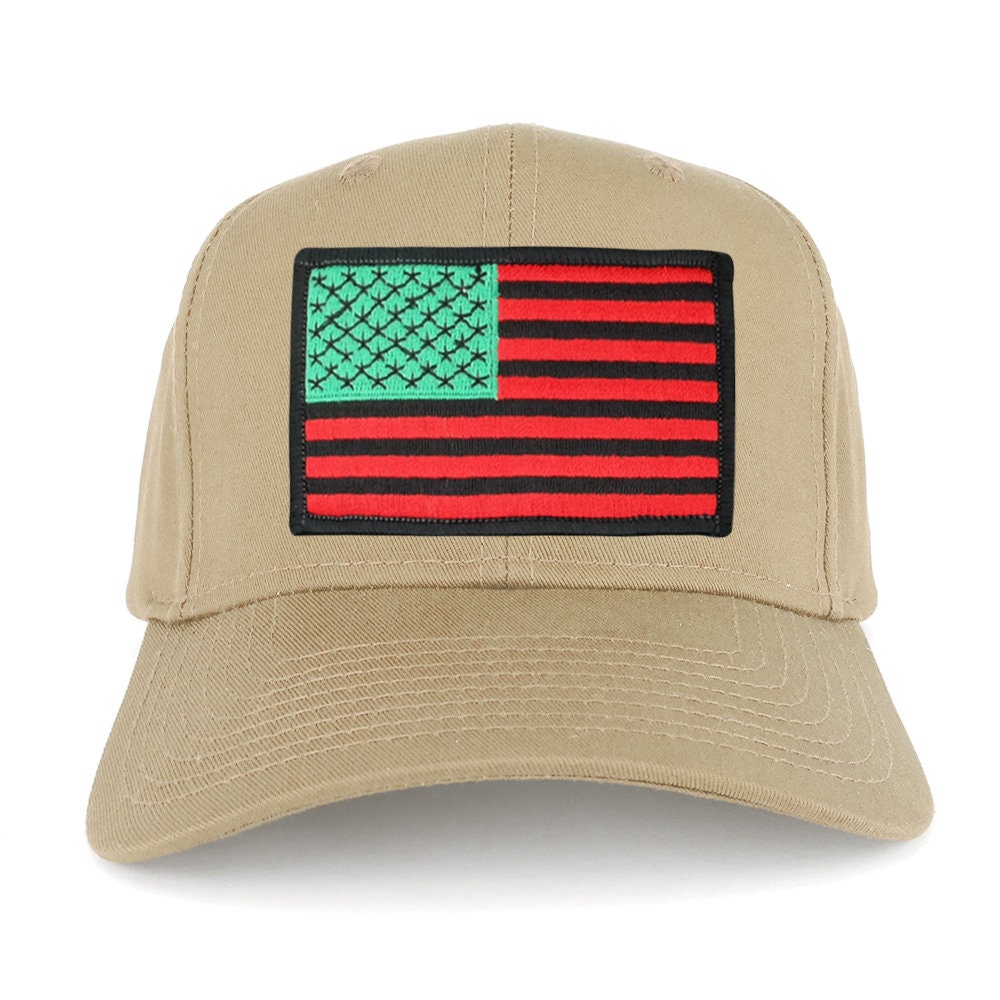 Xxl Oversize Red Green Black Usa American Flag Patch Solid