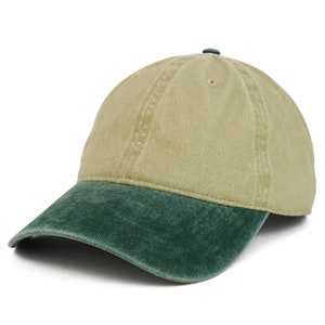 XXL Oversize Big Washed Cotton Pigment Dyed Unstructured Baseball Cap Fits Large Head image 6