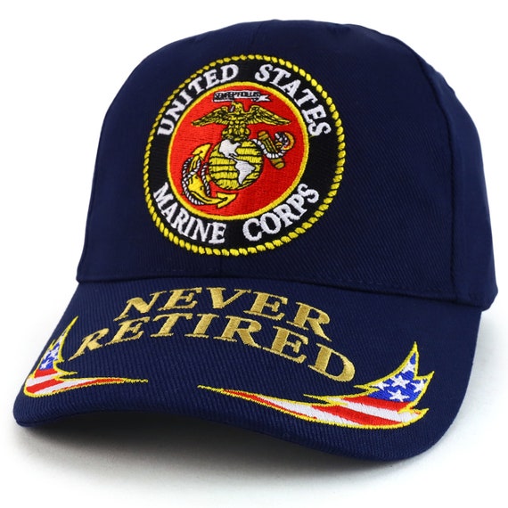Officially Licensed US Marine Corps Veteran Embroidered Cotton