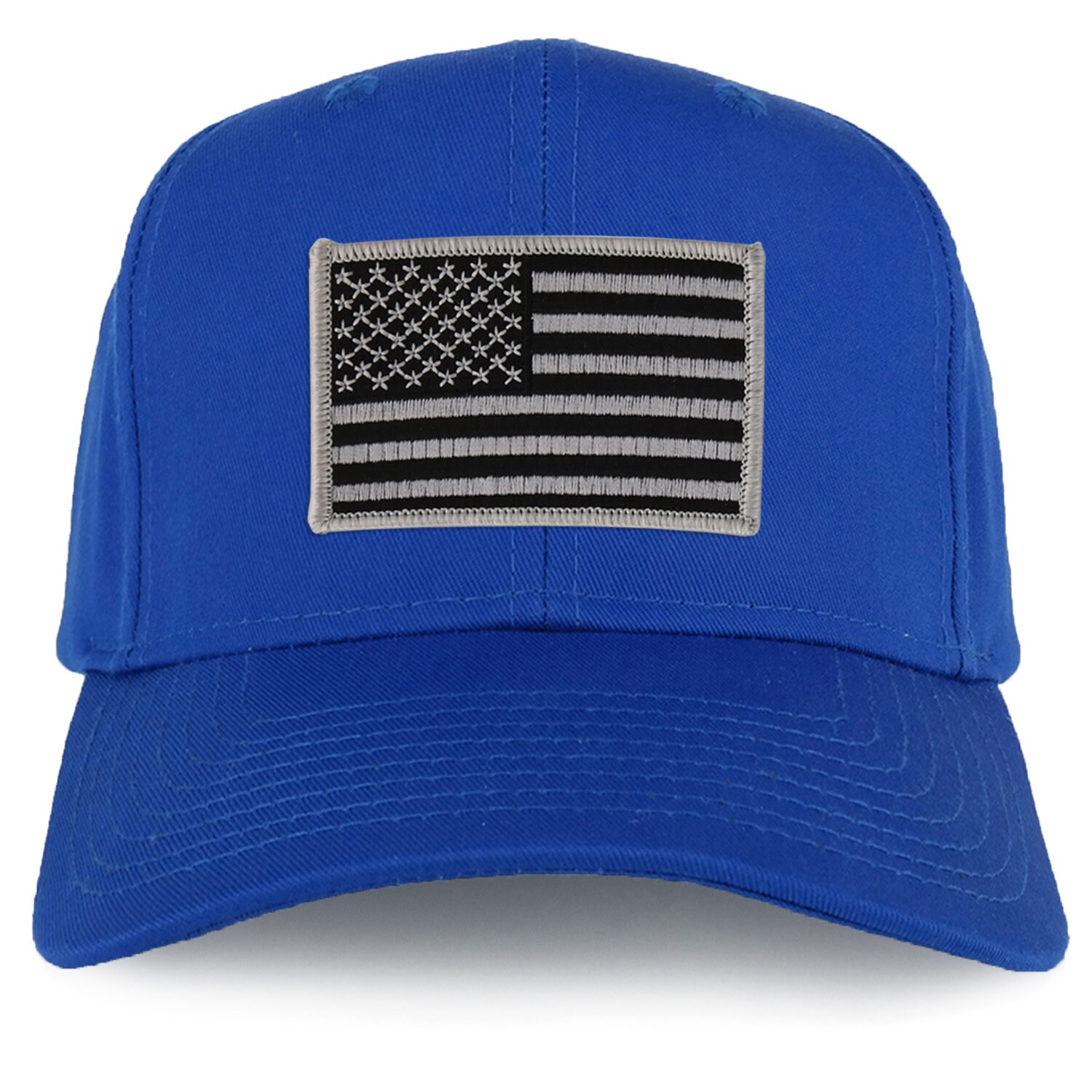 Cappello Da Tiro | Flexfit Delta Cap | Senza Cuciture, A Prova Di Sudore, Elasticizzato, Grigio | Toppa Con Bandiera USA Inclusa - Grigio - Large-X-Large - Foto 7