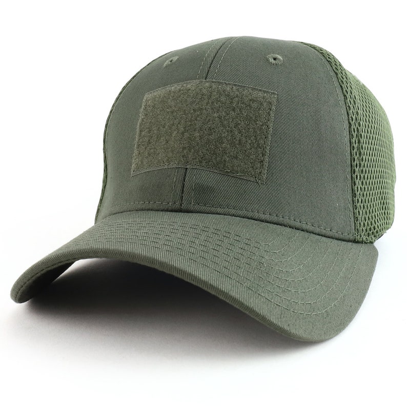 Tactical Low Crown Flex Fitting Mesh Back Cap T81 image 8