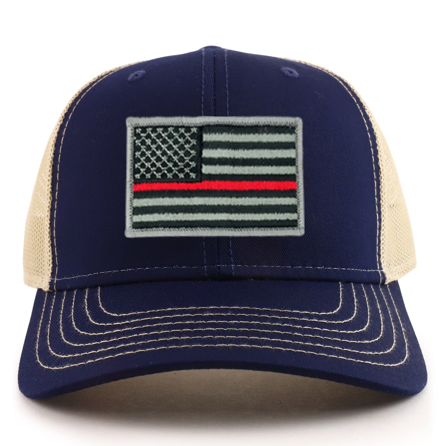 Thin Red Line American Patch 6 Panel Two Tone Mesh Back Trucker 