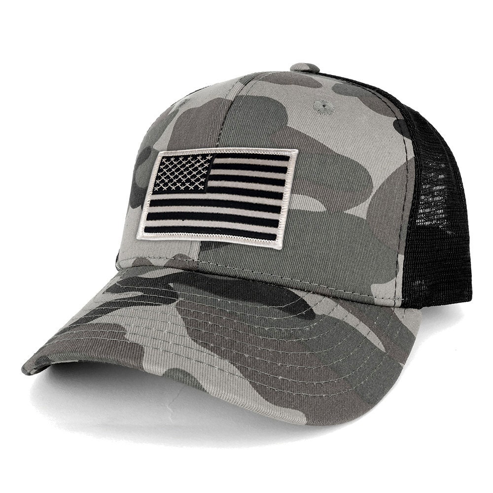 アメリカ国旗刺繍アイロンパッチ調節可能なアーバンカモトラッカー