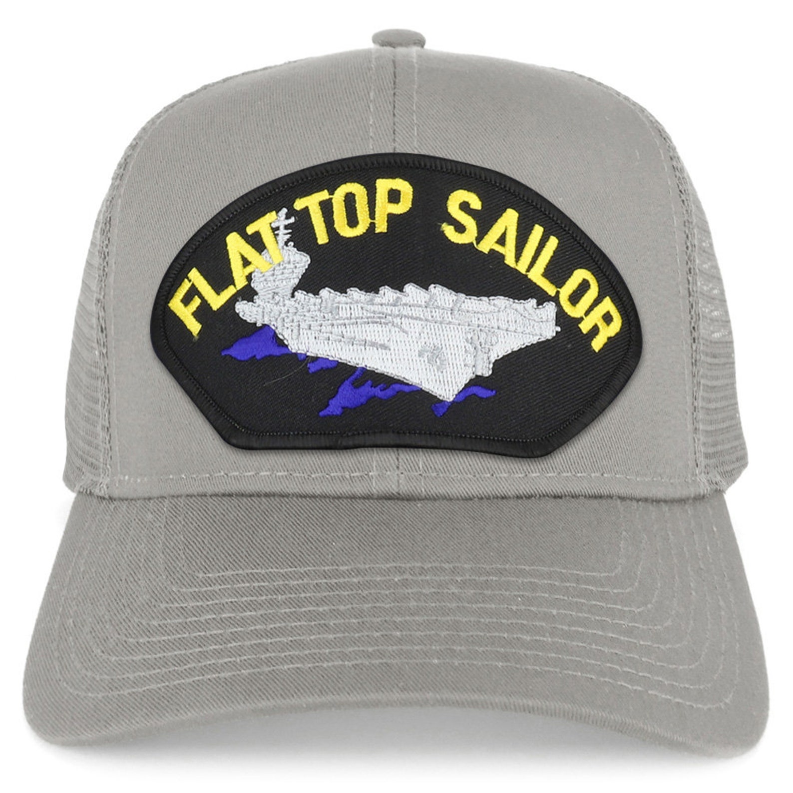Armycrew Tin Can Navy Submarine Patch Snapback Trucker Cap – Black, Mesh Back, Adjustable Snap - View #11
