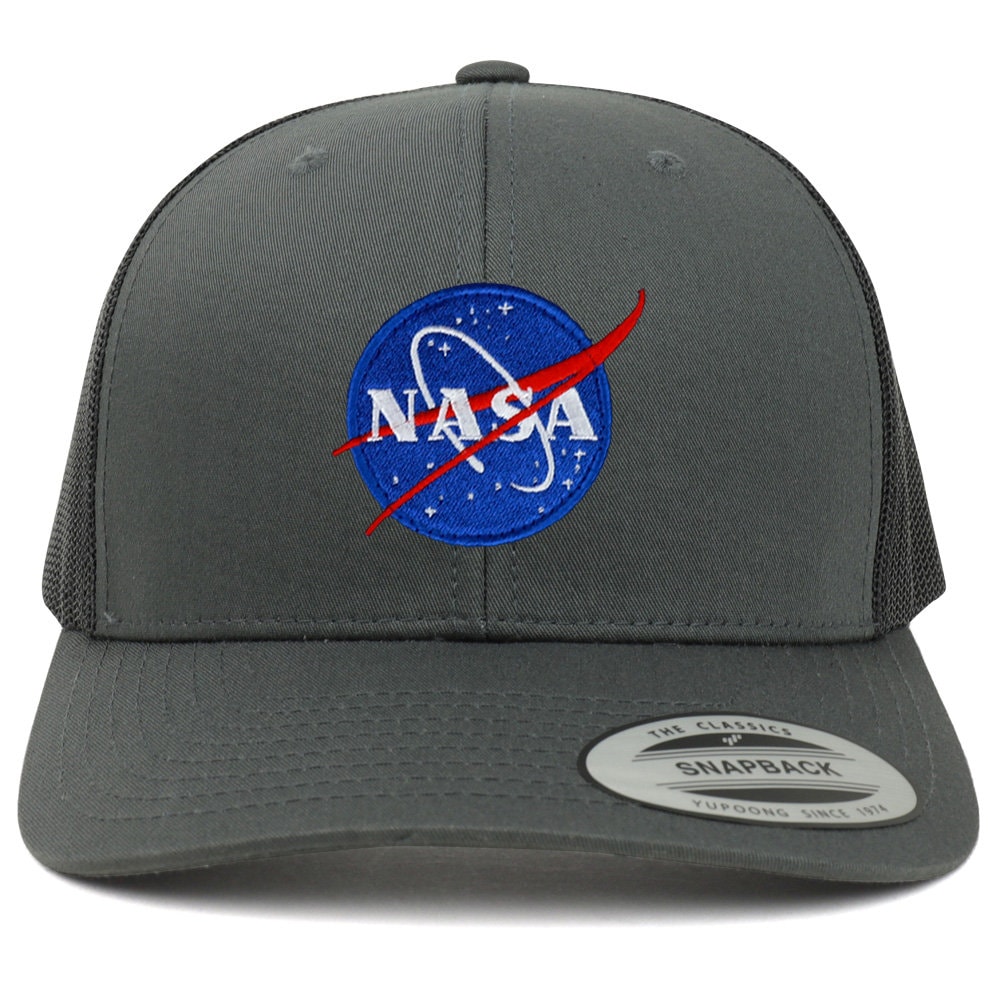 Oversize XXL NASA Small Insignia Logo Patch Retro Trucker Mesh Cap - Etsy