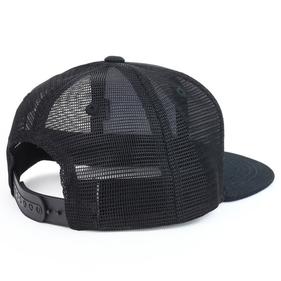 Armycrew Youth Kids Donut Patch Flat Bill Mesh Back Snapback Trucker Cap