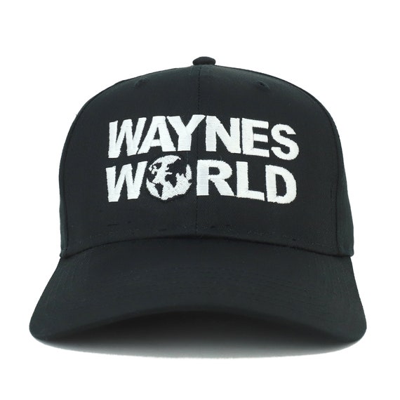 World Embroidered Baseball Cap Black 