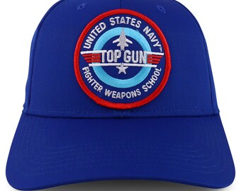 US Navy TOP Gun Patch Structured Baseball Cap AC-27-079-PM5262 - Etsy