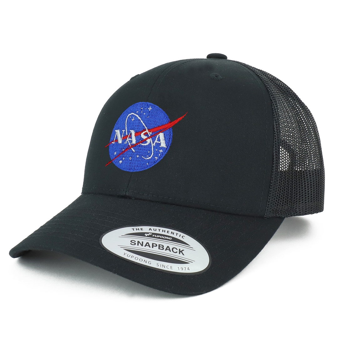 Oversize XXL NASA Insignia Logo Embroidered Retro Trucker Mesh Cap - Etsy