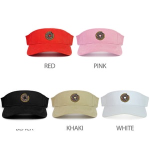 Donut Patch Cotton Adjustable Visor Cap