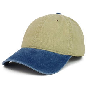 XXL Oversize Big Washed Cotton Pigment Dyed Unstructured Baseball Cap Fits Large Head image 4