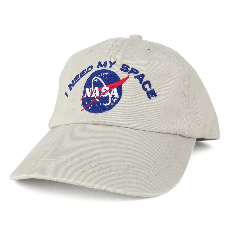 Nasa I NEED MY SPACE Meatball Insignia Embroidered Cotton Cap 8 Colors image 2