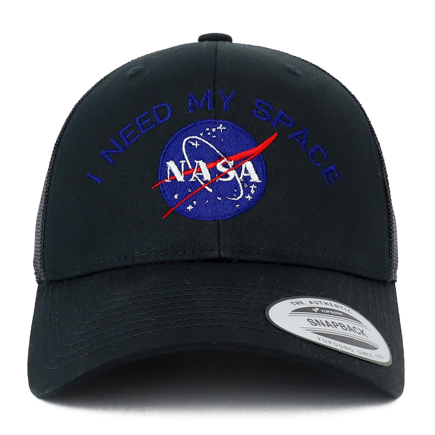 Oversize XXL NASA I Need My Space Embroidered Retro Trucker - Etsy